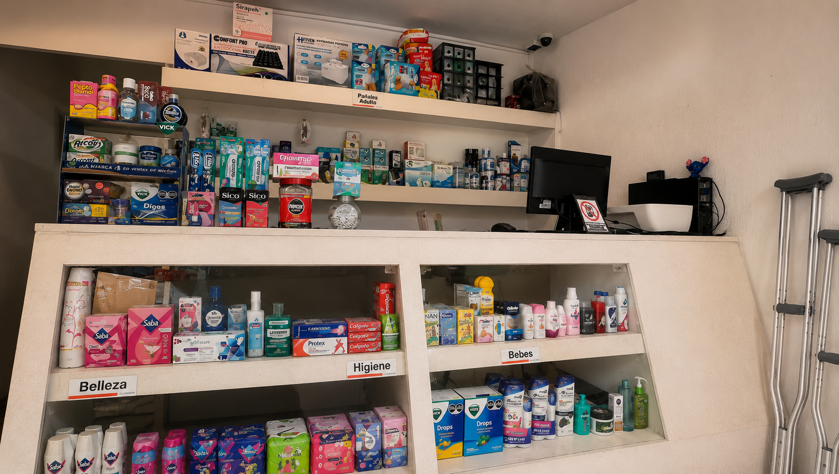 Interior de la farmacia